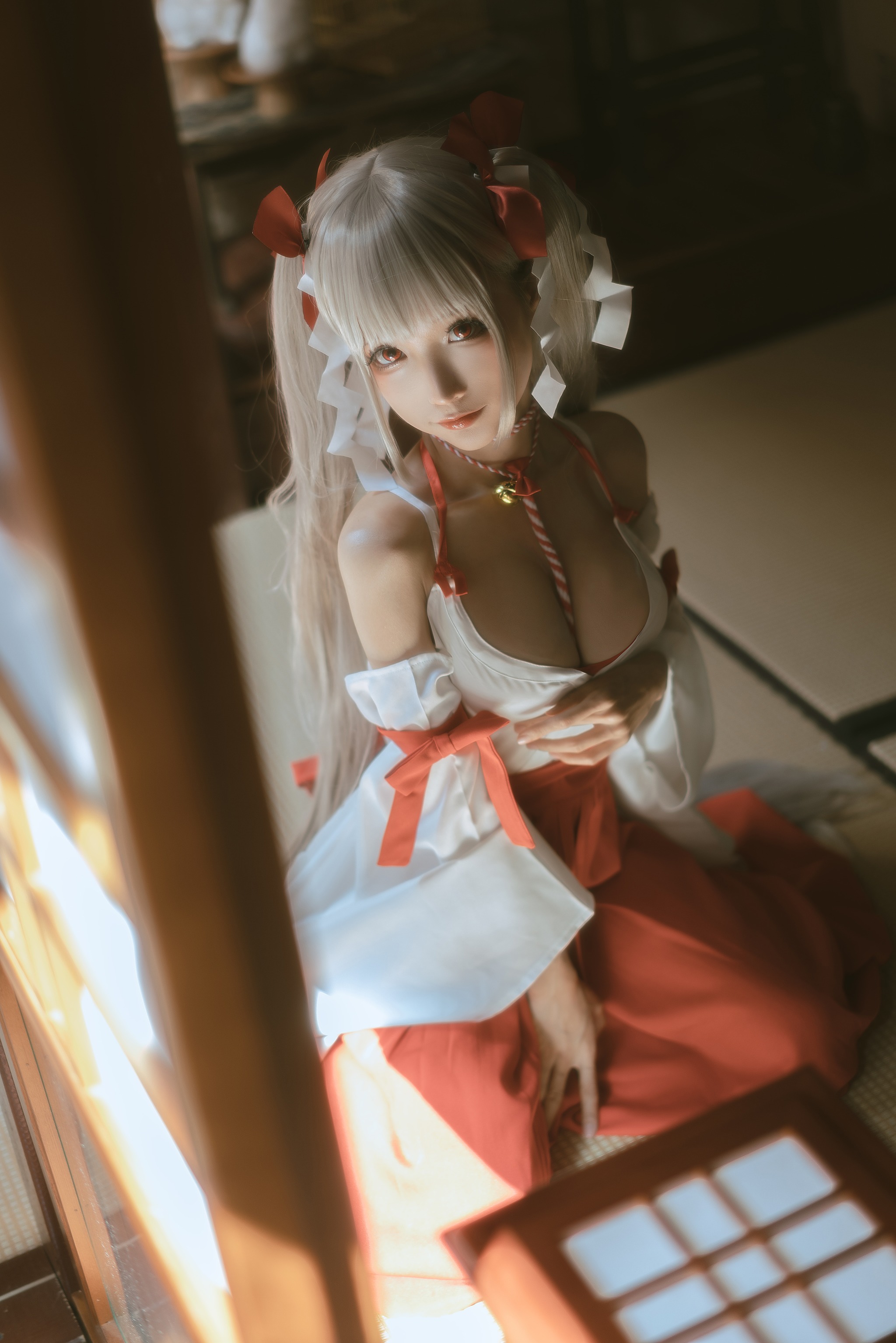 图片[1]-蠢沫沫 – NO.152 可畏-巫女 [55P]-XikXak